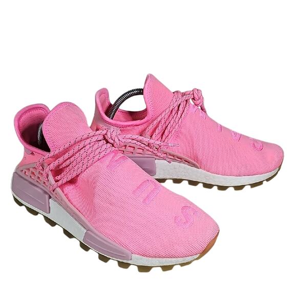 Adidas Pharrell X NMD Human Race Trail Sun Calm Pink Sneakers Mens Size 8.5